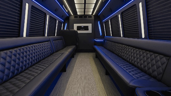 28 Passenger Party Bus Interior