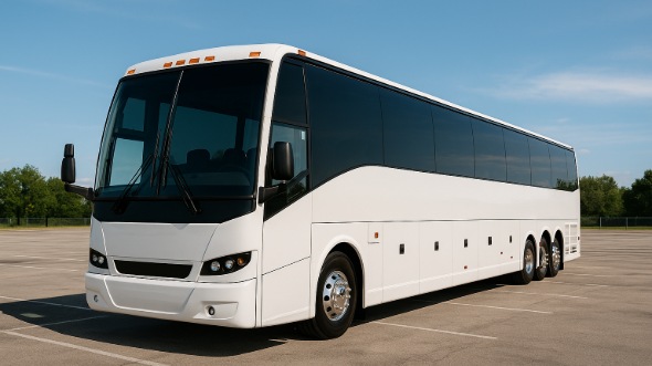 Exterior of Simi Valley Party Bus Company's 40 Passenger Charter Bus in Simi Valley