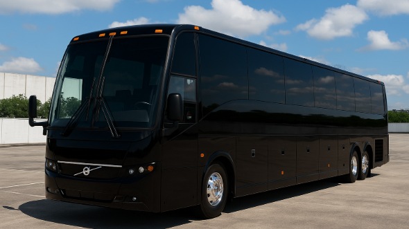 Exterior of Thousand Oaks Party Bus Company's 40 Passenger Party Bus in Thousand Oaks