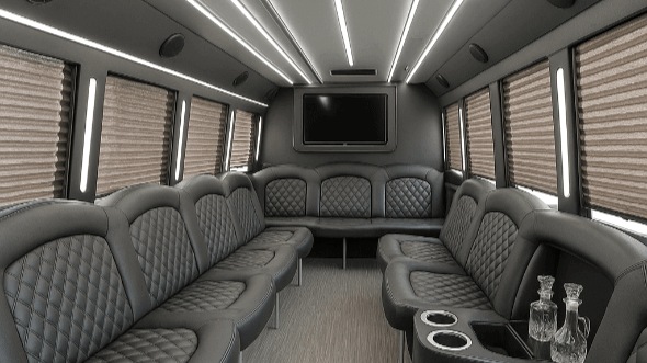 Simi Valley 25 passenger party bus interior