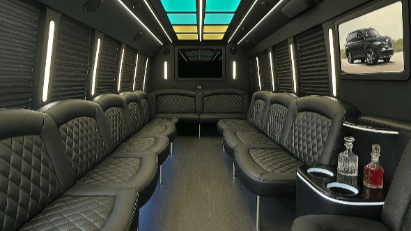 Simi Valley 30 passenger party bus interior
