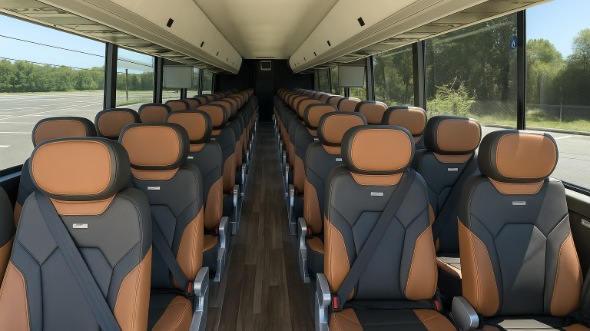 simi valley 54 passenger charter bus interior