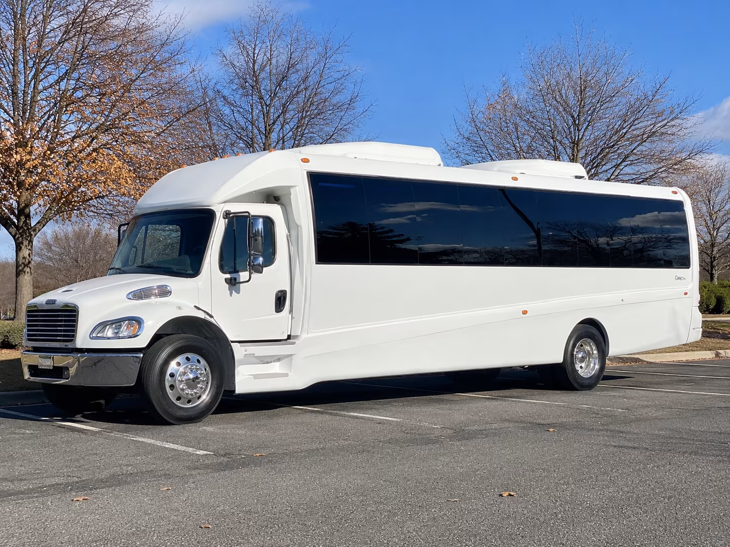 Simi Valley Private Event Transportation party bus exterior
