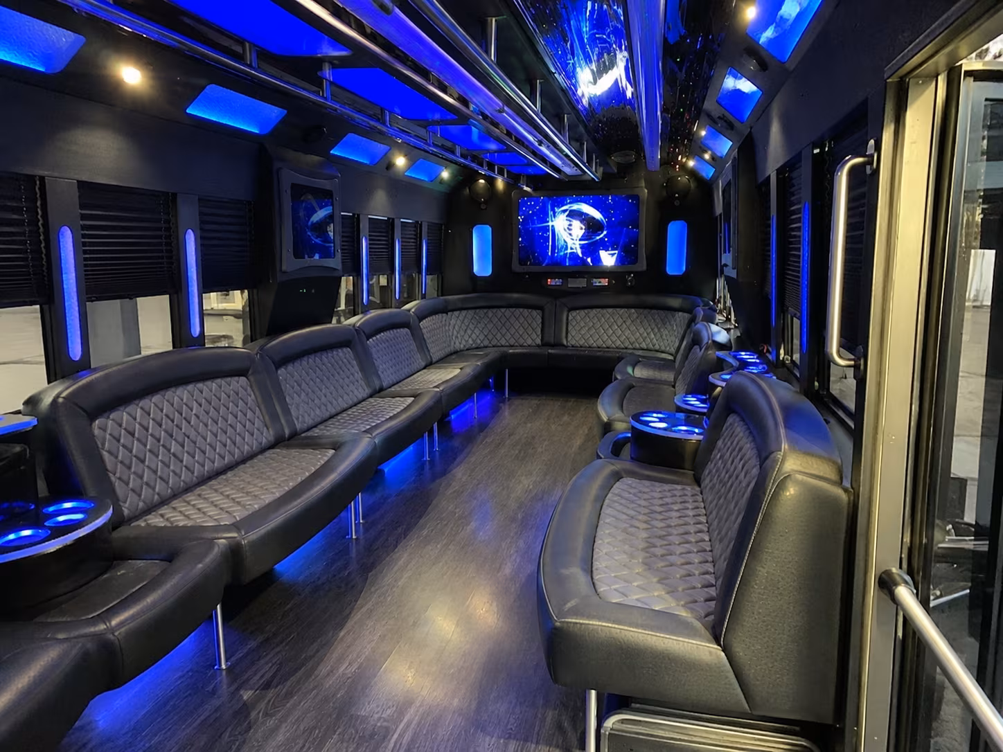 Simi Valley Private Event Transportation party bus exterior