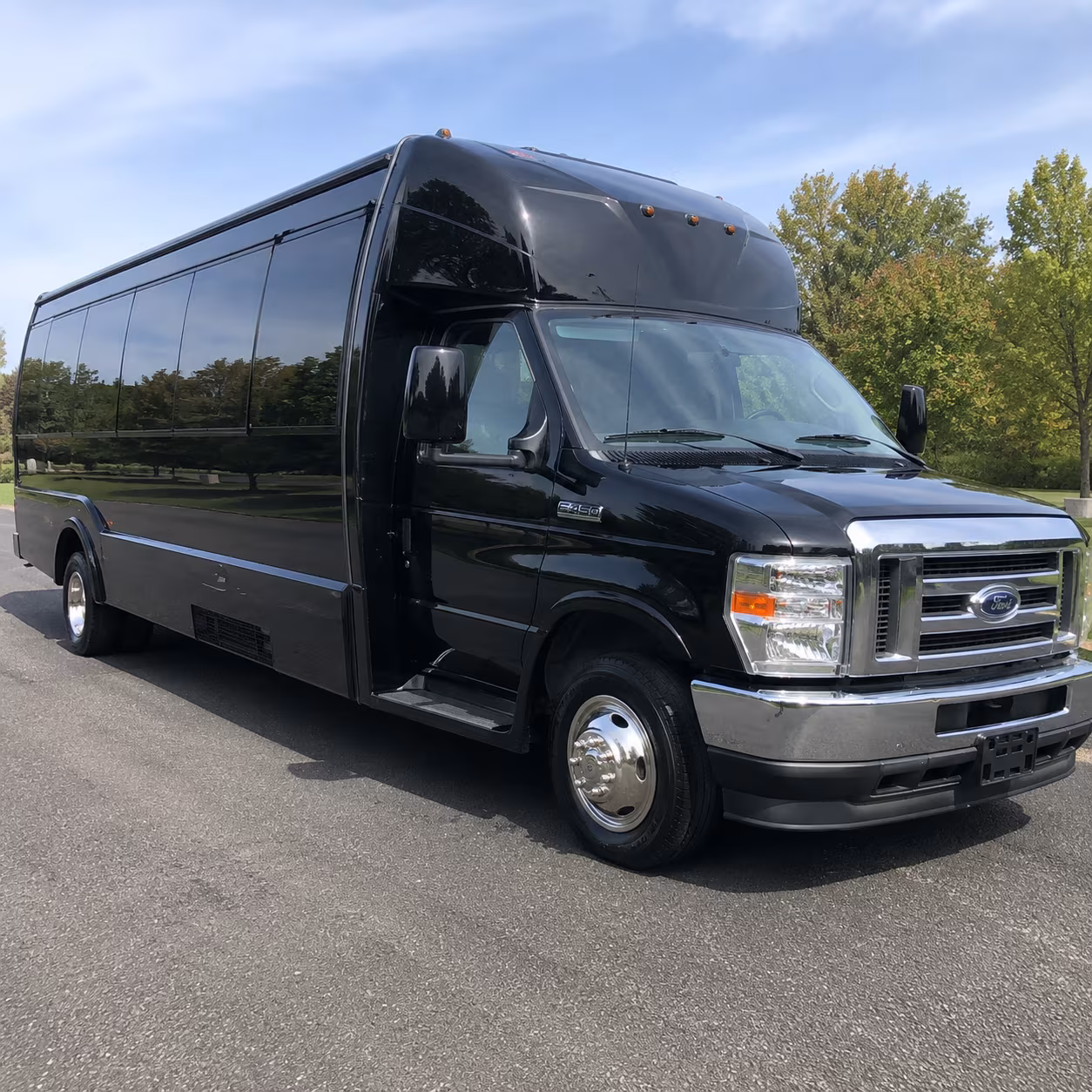 Simi Valley Private Event Transportation party bus exterior