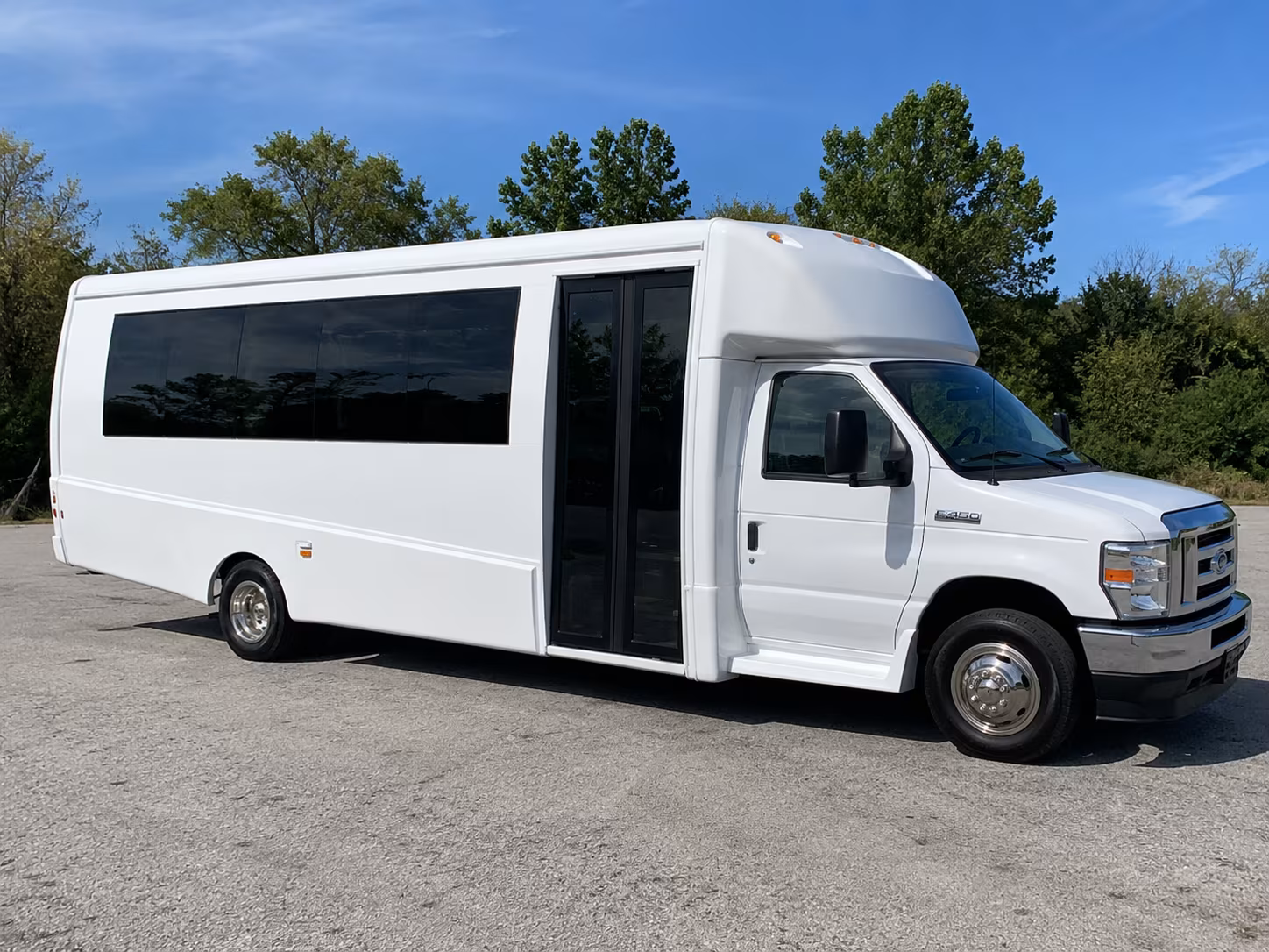 Simi Valley Wedding Transportation party bus exterior